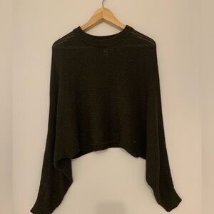 Diadora Olive Green Cropped Sweater size small